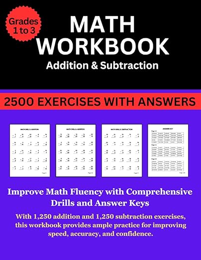 Math Workbook - Addition & Subtraction